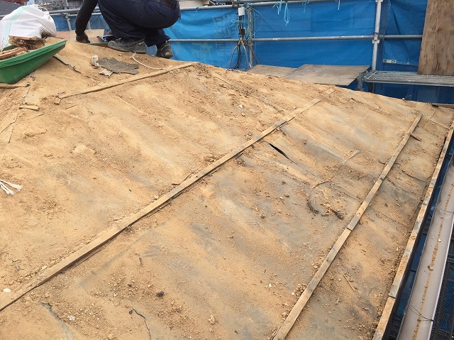 土撤去後の様子